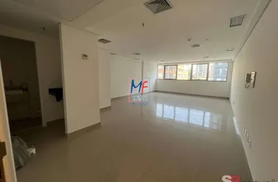 Excelente sala comercial santa cecília,  50m² a.u., 2 banheiros, forro rebaixado, janela antirruído, copa, 2 vagas (ref 20.595)