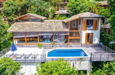 Excelente casa em cond. fechado na praia de santa teresa, 303 m² a.c., 686m² a.t., 4 suítes, piscina, 3 vagas (ref 20.603)