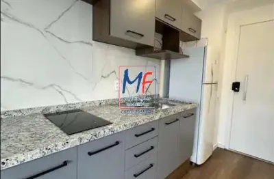 Excelente apto na água branca, com 26m² a.u., 1 dormitório, cozinha planejada, banheiro, varanda, lazer. prox. shopping west plaza, allianz parque (ref 20.974)