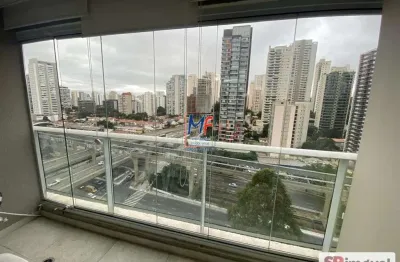 Excelente apto studio no brooklin paulista, com 42m² a.u., 1 dormitório, cozinha, banheiro, varanda, 1 vaga, lazer. prox. av. jornalista roberto marinho (ref 20.688)