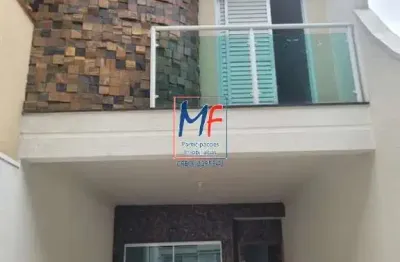 Excelente sobrado no parque residencial oratório, com 100m² a.u., 3 dormitórios (1 suíte), sala, cozinha, varanda, jardim de inverno, churrasqueira, 2 vagas (ref 20.840)