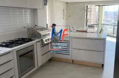 Excelente apto no parque da mooca, com 156m² a.u., 3 dormitórios (2 suítes), sala, cozinha, lavanderia, dep. empregada, varanda envidraçada, 3 vagas, lazer (ref 21.063)