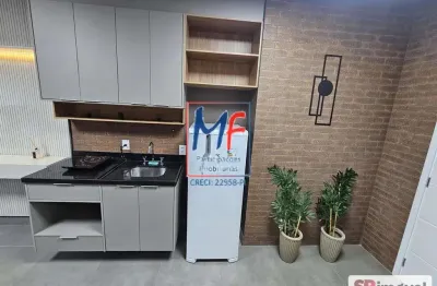Excelente apto studio na vila clementino, com 28m² a.u., 1 dormitório, cozinha, banheiro, varanda, lazer. prox. shopping metrô santa cruz (ref 21.119)