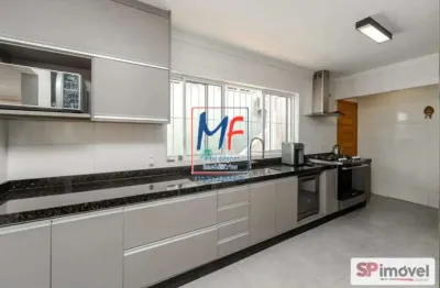 Excelente casa térrea na vila inah, com  389 m² a.u., 3 dormitórios (3 suítes), sala com 2 ambientes, cozinha, 5 vagas. zer 1.  prox. av. jorge joão saad (ref 21.121)
