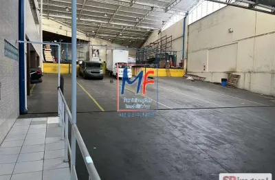 Excelente galpão  vila guarani (zona sul), com 1.654 m² a.c., 1. 400 m² a.t., refeitório, recepção, vestiários, escritórios, 10 vagas. prox. metrô jabaquara .zeu .(ref 21.124)