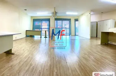 Excelente conjunto comercial na vila tramontano, 250m² a.u., com mezanino, copa, cozinha, salas c/ ar condicionado, recepção, segurança 24 hs, 5 vagas (ref 21.141)