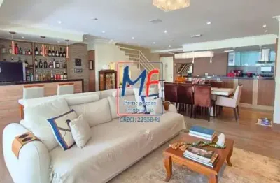 Excelente apto cobertura duplex no parque mandaqui, com 250m² a.u., 2 dormitórios (2 suítes), sala, bar, cozinha, terraço com churrasqueira e jacuzzi, 2 vagas (ref 21.152)