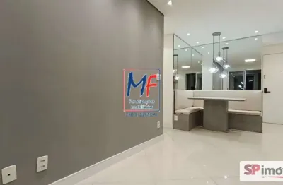 Excelente apto na vila gustavo, com 60m² a.u., 2 dormitórios (1 suíte), salas de estar e jantar, cozinha, lavanderia, varanda gourmet envidraçada, 1 vaga, lazer (ref 21.162)