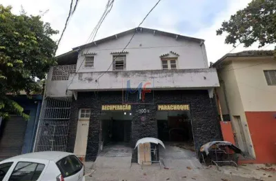 Excelente terreno com prédio comercial  vila oratório, com 600 m² a.c., 768 m² terreno, duas testadas 18m e 23 metros. zon. zm. ref: 19.219