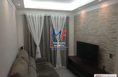 Excelente apto no campestre, em santo andré/sp, com 68m² a.u., 3 dormitórios (1 suíte), sala, cozinha, lavanderia, sacada, 2 vagas cobertas, lazer (ref 21.233)