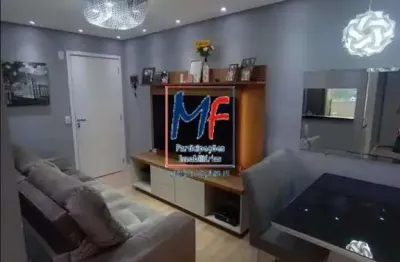 Excelente apto na vila joão ramalho, santo andré/sp, com 48m² a.u., 2 dormitórios, sala, cozinha planejada, sacada, lavanderia, 1 vaga, lazer (ref 21.247)