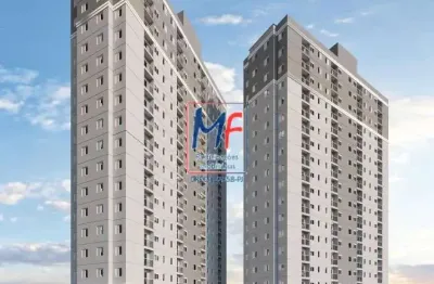 Excelente apto no centro de são vicente/sp, com 39 m² a.u., 2 dormitórios, sala, cozinha, 1 vaga, lazer. prox. av. martins fontes (ref 21.697)