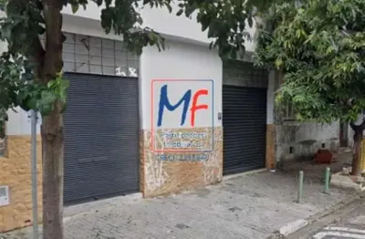 Excelente terreno com dois  salões  no piso térreo , localizado  no bom retiro, 217 m² a.u.,  zde1-, 98 m2 a.c., com banheiro e escritório. prox. rua matarazzo (ref 21.742)