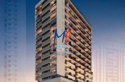 Excelente apto studio brooklin paulista, com 30m² a.u., 1 dormitório, sala, terraço, lazer. prox. av. eng. l. c. berrini (ref 21.763)