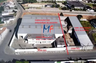 Excelente terreno com 4.500 m2 , dois galpões mogi das cruzes,  2.800 m2 a.c., parque fabril, docas , escritórios. ref 21.728