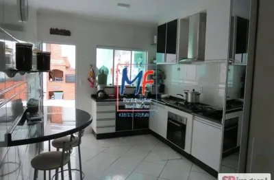 Excelente sobradojd. hercília, 156 m² a.u., 3 dorms. (1 suíte), sala, escritório, churrasqueira, forno a lenha, 2 vagas ref 21.915
