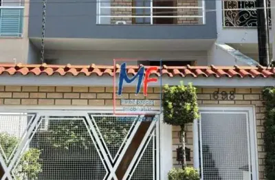 Excelente sobrado na vila floresta, santo andré/sp, com 239 m² a.u., 4 dormitórios (1 suíte), sala, copa, cozinha, escritório, área gourmet, depósito, 4 vagas (ref 21.963)