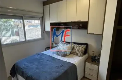 Excelente apto na Chácara Santo Antônio (Zona Leste), com 51 m² a.u., 2 dormitórios (1 suíte), sala, cozinha, 1 vaga, lazer. Prox.  Av. Conselheiro Carrão (REF 22.098)