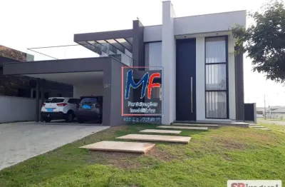 Excelente casa em cond. fechado em salto/sp, 338 m² a.u., 3 dormitórios (3 suítes), sala, escritório, cozinha, lavanderia, área de descanso, piscina, 4 vagas (ref 22.124)