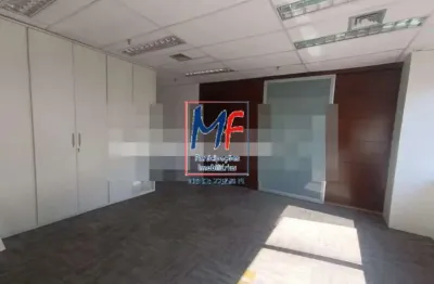 Excelente sala comercial no brooklin novo com aproximadamente 50 m²,  2 banheiros , ambiente moderno e bem distribuído e 1 vaga garagem. ref 22.033