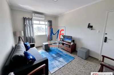 Excelente apto em santos/sp, com 62 m² a.u., 2 dormitórios, sala, cozinha, área de serviço, 1 vaga. prox. hospital guilherme  álvaro (ref 22.180)