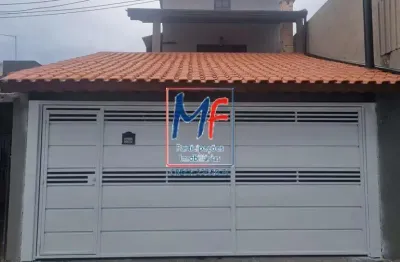 Casa à venda em Mogi das Cruzes/SP, 3 quartos (1 suíte), sala, lareira, copa, cozinha, escritório, lavanderia, sótão, área gourmet, 2 vagas (190 m² a.u.) (REF 22.538)