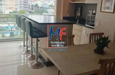 Apartamento à venda no Tatuapé, com 180 m² a.c. , 3 quartos (1 suíte com closet),  sala ampla, varanda gourmet, cozinha, 3 banheiros e 3 vagas de garagem. REF 22.550