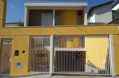 Id 5634 - lindo sobrado de alto padrão, 4 dormitórios, sendo 3 suítes, 7 vogas de garagem a  500mts shop. anália franco!