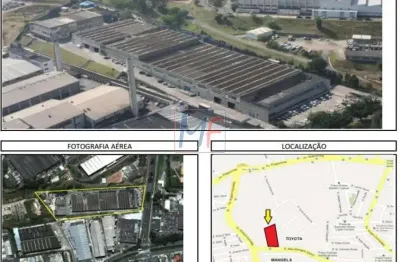 Excelente  galpão com 14.700 m² área útil com zoneamento industrial  e comercial - s. b. campo. testada de 114 metros.  ref 7123 -