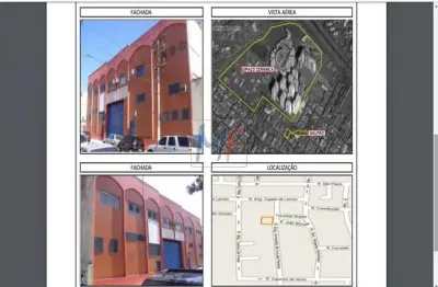 Excelente galpão comercial  3.700  m2 a.c. , terreno com 1.083 m2, testada de 30 mts , bairro cerâmica - s. caetano sul.  ref 7132 -