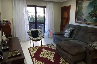 REF 10.585 Lindíssimo  Apartamento bairro Rudge Ramos 3 dorms ( 1 suíte), 2 vagas, 127 m² área de lazer. Móveis planejados. Aceita Permuta.