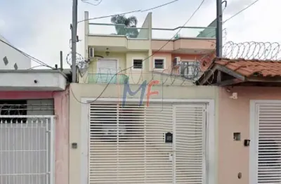 Belo sobrado no vila são geraldo 150 m², sala com sacada, cozinha, 4 quartos (sendo 2 suíte) , espaço gourmet, piso frio, 2 vagas. ref: 11.721