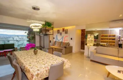 Ref: 13.784 - lindo apartamento no bairro vila anastácio, mobiliado sendo 3 suítes, terraço gourmet integrado, 3 vagas, com 157 m² útil.