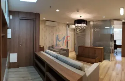 REF: 13.909 - Conjunto comercial no bairro Aclimação, próx. ao metrô Vergueiro, com 85 m², mobiliado, varanda, 2 vagas, ar condicionado.