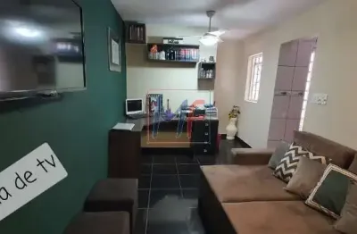 Ref: 14.379 - sobrado no conj. res. sitio oratorio, com 2 quartos, salas, cozinha americana, 2 vagas, lavanderia com churrasqueira. 100 m²
