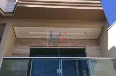 Ref: 15.388 - lindo sobrado com 2 andares, v. mangalot, 240 m² a.u.,  3 suítes, sala cozinha, móveis planejados, lavabo, área gourmet, 3vagas.