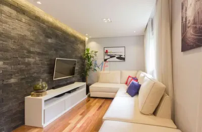 Ref: 15.271 - lindo apto no jd. ampliação , 120 m²a.u.,  mobiliado, 3 quarts (1 suíte), sala, cozinha, área de serviço, banheiros, 2 vagas. lazer.