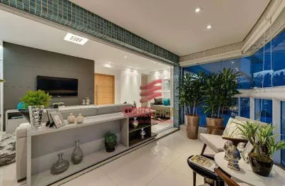 Apartamento com 4 dormitórios(suítes) à venda, - aparecida - santos/sp