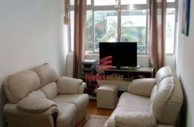 Apartamento com 1 dormitório à venda, 45 m² por r$ 330.000,00 - marapé - santos/sp