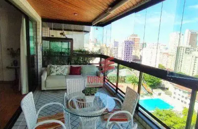 Apartamento com 4 dormitórios à venda, 282 m² por r$ 2.335.000,00 - boqueirão - santos/sp