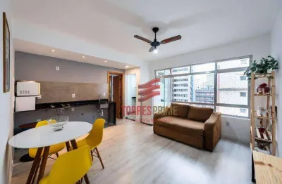 Apartamento com 1 dormitório à venda, 53 m² por r$ 300.000,00 - josé menino - santos/sp