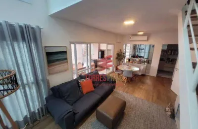 Apartamento - 2 dormitórios(2 suítes) - lazer completo - varanda gourmet, gonzaga - santos.