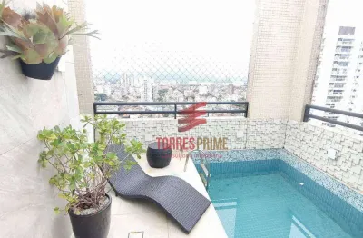 Cobertura com 3 dormitórios à venda, 191 m² por R$ 2.351.000,00 - Embaré - Santos/SP