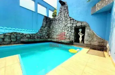 Cobertura com 4 dormitórios à venda, 350 m² por r$ 2.500.000,00 - ponta da praia - santos/sp