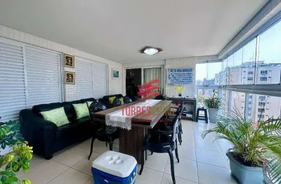 Apartamento com 3 dormitórios à venda, 131 m² por r$ 2.460.000,00 - embaré - santos/sp
