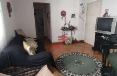 Apartamento com 1 dormitório à venda, 67 m² por r$ 350.000,00 - josé menino - santos/sp