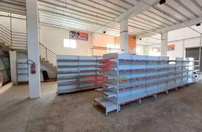 Galpão, 452 m² - venda por r$ 950.000,00 ou aluguel por r$ 12.000,00/mês - cidade naútica - são vicente/sp