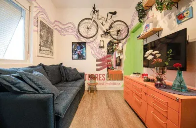 Kitnet / Stúdio à venda na Avenida Doutor Epitácio Pessoa, Embaré, Santos