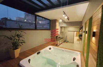 Cobertura com 3 dormitórios à venda, 191 m² por r$ 1.959.300,00 - vila belmiro - santos/sp