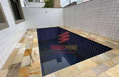 Sobrado com 3 dormitórios, 1 suíte, quintal, churrasqueira e piscina à venda, 140 m² por r$ 1.455.000 - vila belmiro - santos/sp